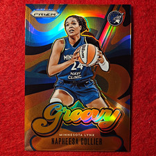 Panini 2026 Prizm WNBA Groovy Insert Orange Napheesa Collier Lynx #6 11/75