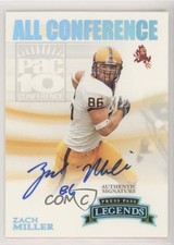 2007 Press Pass Legends All Conference Platinum 17/25 Zach Miller Auto 0q3