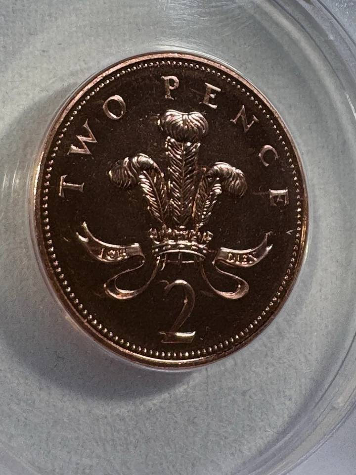 2000 Great Britain 2 Pence Graded MS 69 RD by ANACS - Image 2 of 4