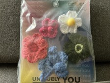 CROCHET FLORAL MIX 5 PACK CROCS ORIGINAL JIBBITZ CHARMS BRAND NEW UNIQUELY YOU