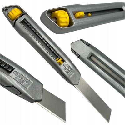 Stanley 0-10-018 INTERLOCK Messer mit abbrechbarer Metallklinge 18mm