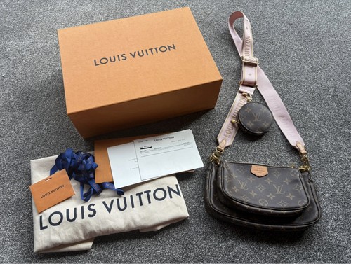 Louis Vuitton Multi Pochette Accessoires Rosa Chiaro Pink Strap