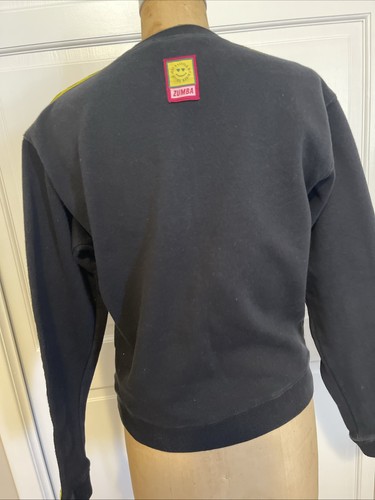 Felpa Pullover Zumba Adulto Piccolo Nero Palestra Fitness Activewear - Foto 5 di 12