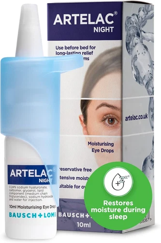 Artelac Night Eye Drops, Symptom Relief for Tired, Dry, 10 ml (Pack of 1) - Picture 1 of 8