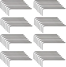 100Pcs 1.5Mm Allen Wrench L-Shaped Hex Key Wrench Set Metric Hexagon Head Repl