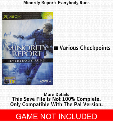 Minority Report: Everybody Runs XBOX USB Save 100% Unlocked
