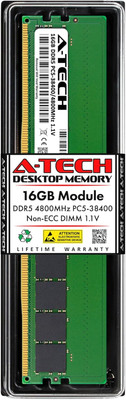 16GB DDR5 4800 Mhz UDIMM PC5-38400 CL40 DIMM 288-Pin 1.1V Desktop RAM Me