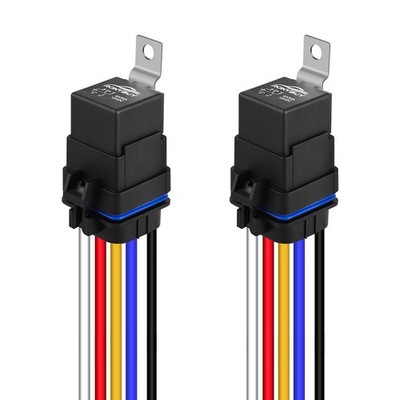 Ronybuy 5-Pin Waterproof Relay Kit 40/30 AMP 12V Switch with Harness... 