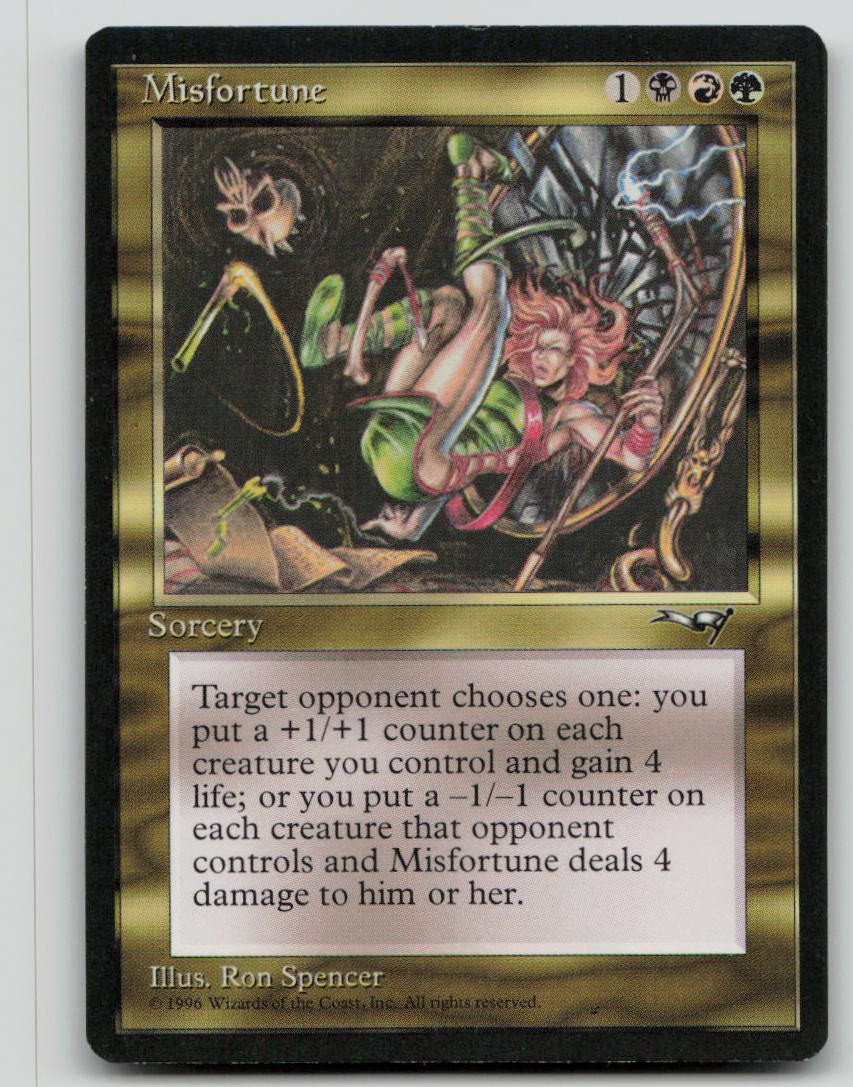 Misfortune [Alliances - 113] Lightly Played Rare Magic
