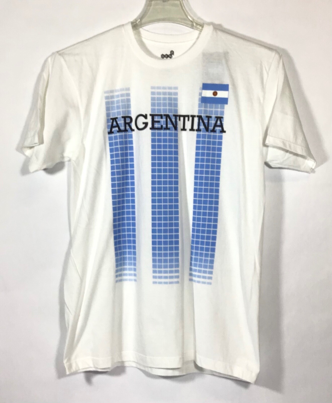Argentina MLS Soccer / Gen 2 White Crew Neck SS Team Logo T-Shirt / Men's Size M