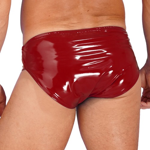 Men's Shiny Metallic Drawstring Boxer Brief Low Waist Swim Underwear Clubwear - Picture 78 of 141