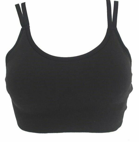 S3) Damen Sport Bh Schwarz CD3852 Nature X Seamless Bra Reebok Gr. M 38 Neu-image