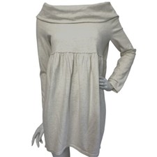 Anthropologie Saturday Sunday Dress Off The Shoulder Cocoon Oatmeal Small $98