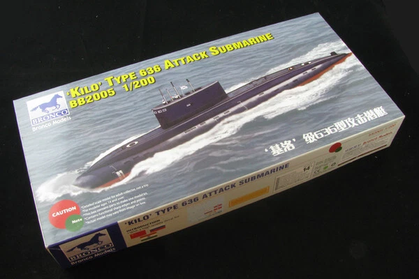 Bronco NB2005 – Kilo Type 636 Attack Submarine 1:200 – NEUF – Déstockage - Photo 1/1
