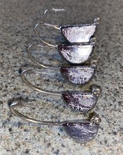 15 FAT BOTTOM TOG JIGS UNPAINTED 5/0 XX - STRONG STEEL HOOK Blackfish Tautog