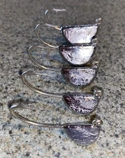 15 FAT BOTTOM TOG JIGS UNPAINTED 5/0 XX - STRONG STEEL HOOK Blackfish Tautog