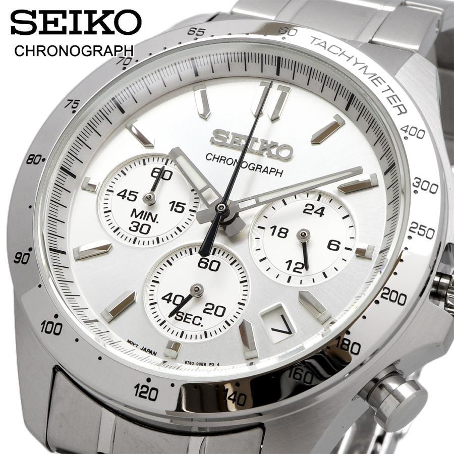 SEIKO 腕時計 SBTR009 SPIRIT SILVER/SILVER【クォーツ】Men's SEIKO Spirit SBTR009 Silver Chronograph Quartz Stainless