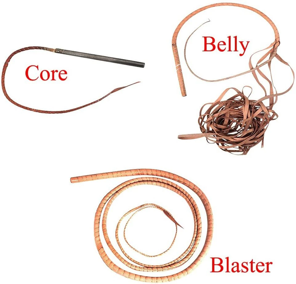 Látigo de cuero de canguro de 04 a 16 pies de largo 16 trenzas Indiana Jones Foto 4 de 4