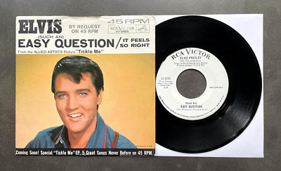 7'' Elvis Presley - It Feels So Right / Easy Question - US RCA  Promo