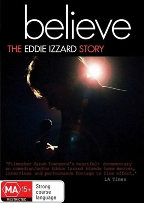 Believe: The Eddie Izzard Story - DVD Region 4 SEALED NEW t220