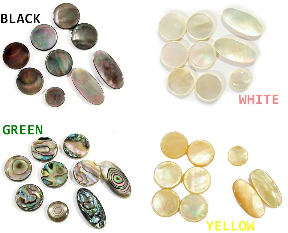 Sassofono Tahiti Abalone Pulsanti Chiave Intarsiati Bianco/Nero/Verde/Giallo 9 pioli