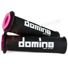 Domino Black & Pink XM2 Soft Motorcycle Grips & Grip Covers for Kymco Bikes