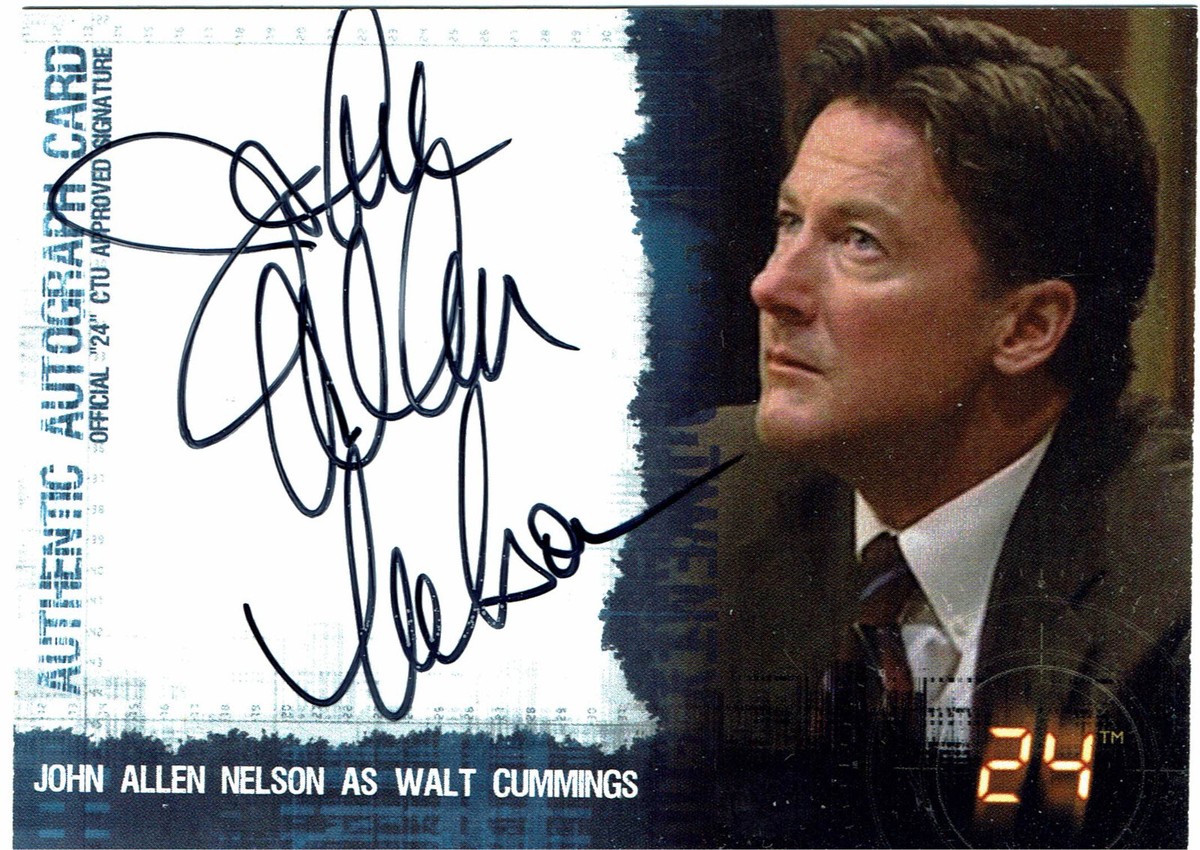 24 Twenty Four ウォルト・カミングス 大統領首席補佐官 john allen nelson 直筆サインカード autograph  cards COMIC IMAGES, image size:1200x850