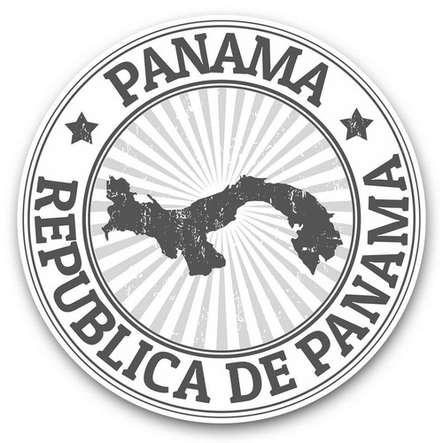 2 x Vinyl Stickers 20cm (bw) - Republica De Panama Travel #41892 - 第 1/8 張圖片
