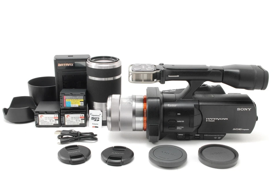 Read[ Near MINT/2Lens ]Sony NEX-VG900 Handycam Camcorder 18-55mm 55-210mm JAPAN - Image 3 of 4