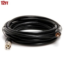 12FT BNC Male to RCA Male 75 Ohm Coaxial Coax Cable RG59U Connector CCTV