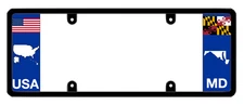 DFS Maryland MD Patented License Plate Frame Holder