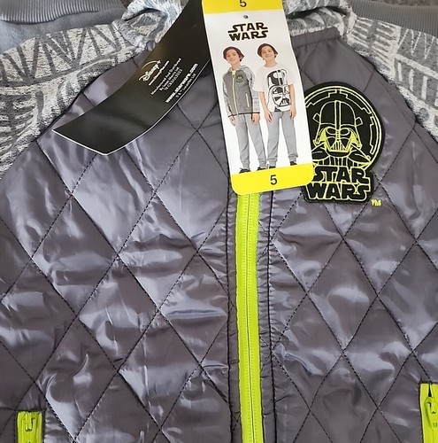 DISNEY STAR WARS ~ Three (3) Piece Set ~ Jacket ~ Tee ~ Joggers ~ Boys' Size 5 - Picture 10 of 11