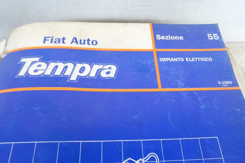 manuale officina Fiat Tempra Marengo station Wagon motore carrozzeria 1989 - Immagine 4 di 4