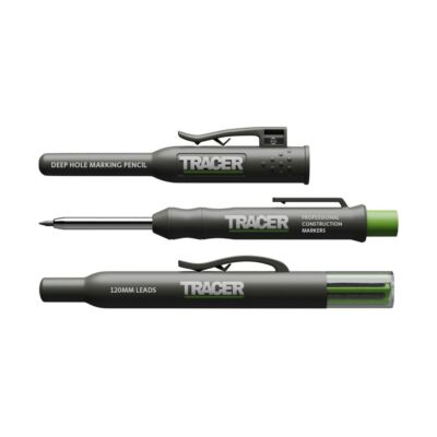 Tracer - Tieflochmarker Bleistift mit 6x Ersatzminen und dazugehörigem Seitenhal