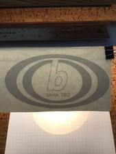 Blink 182 Logo   -  WHITE - Vinyl Sticker Decal - MM4.3.909