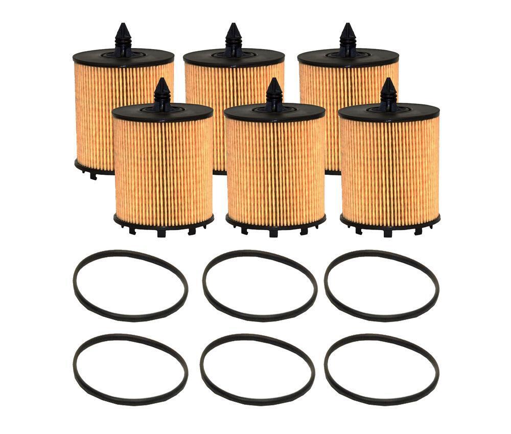 Wix Set of 6 Engine Motor Oil Filters For Buick Cadillac Chevy GMC Pontiac Saab