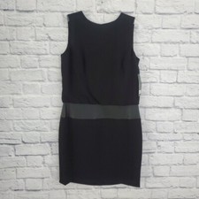 Lauren Ralph Lauren Dress Womens 10 Black Sleeveless Lined Drop Waist Office