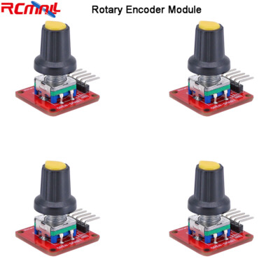 4pcs 360 degree EC11 Rotary Encoder Module w/ Button 5pin Header for ...