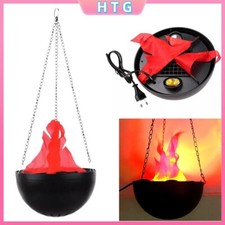 LED Hanging Flame Light Fake Fire Simulated Light Halloween Xmas Club Decor Lamp
