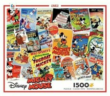 US Disney Mickey Mouse Posters 1500 Piece Jigsaw Puzzle by Ceaco New Sold Out