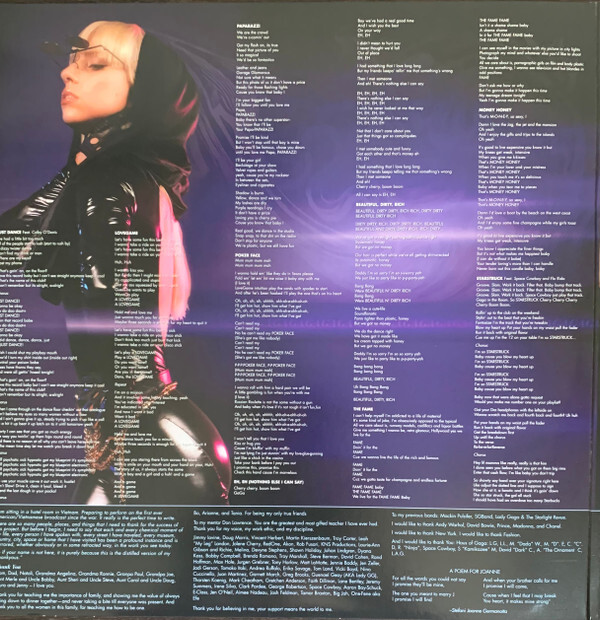 Lady Gaga - The Fame 2023 2xLP, Album, RE, Whi B0038122-01