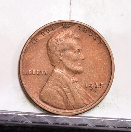 1925-D Lincoln Wheat Cent - Red Brown AU (#57865-L)