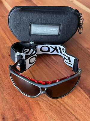BRIKO Skibrille Langlaufbrille Dart Racing AP/B9, grau/rot, neuwertig in OVP
