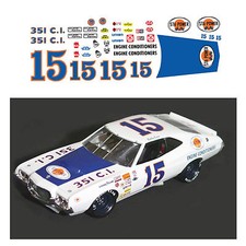  15 Bobby Isaacs STA-POWER 1973 1/64 scale decal AFX Tyco Lifelike