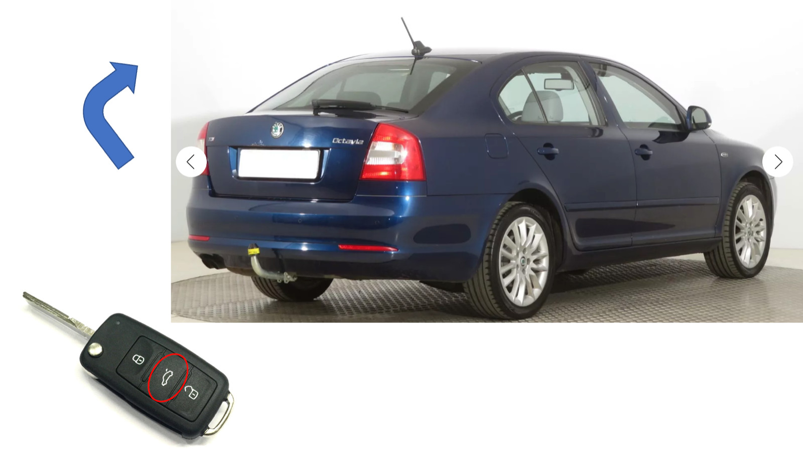 Springs for automatic trunk opening - Skoda Octavia and Fabia