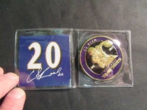 Baltimore Ravens Ed Reed Hall of Fame Program & Coin, & Ray Lewis Coin J4 - Picture 5 of 5