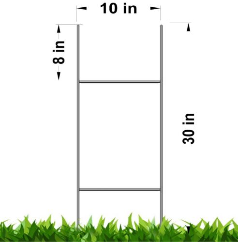 50 letreros estacas 30"" x10"" x9Ga uso de estacas de metal con letreros de patio corrugado - Imagen 2 de 12