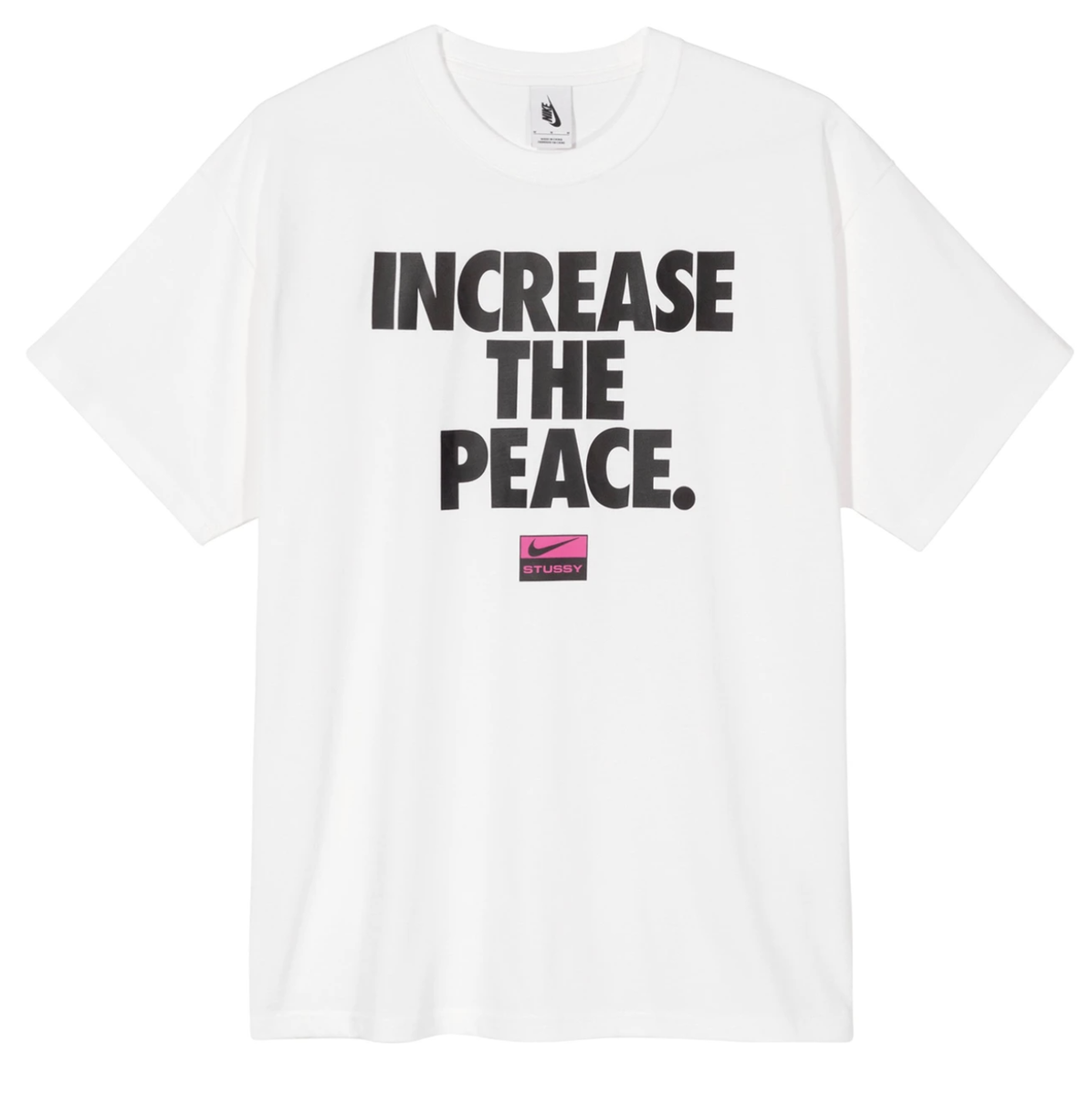 NIKE X STUSSY INCREASE THE PEACE TEE Stussy White size XS-XXL | eBay