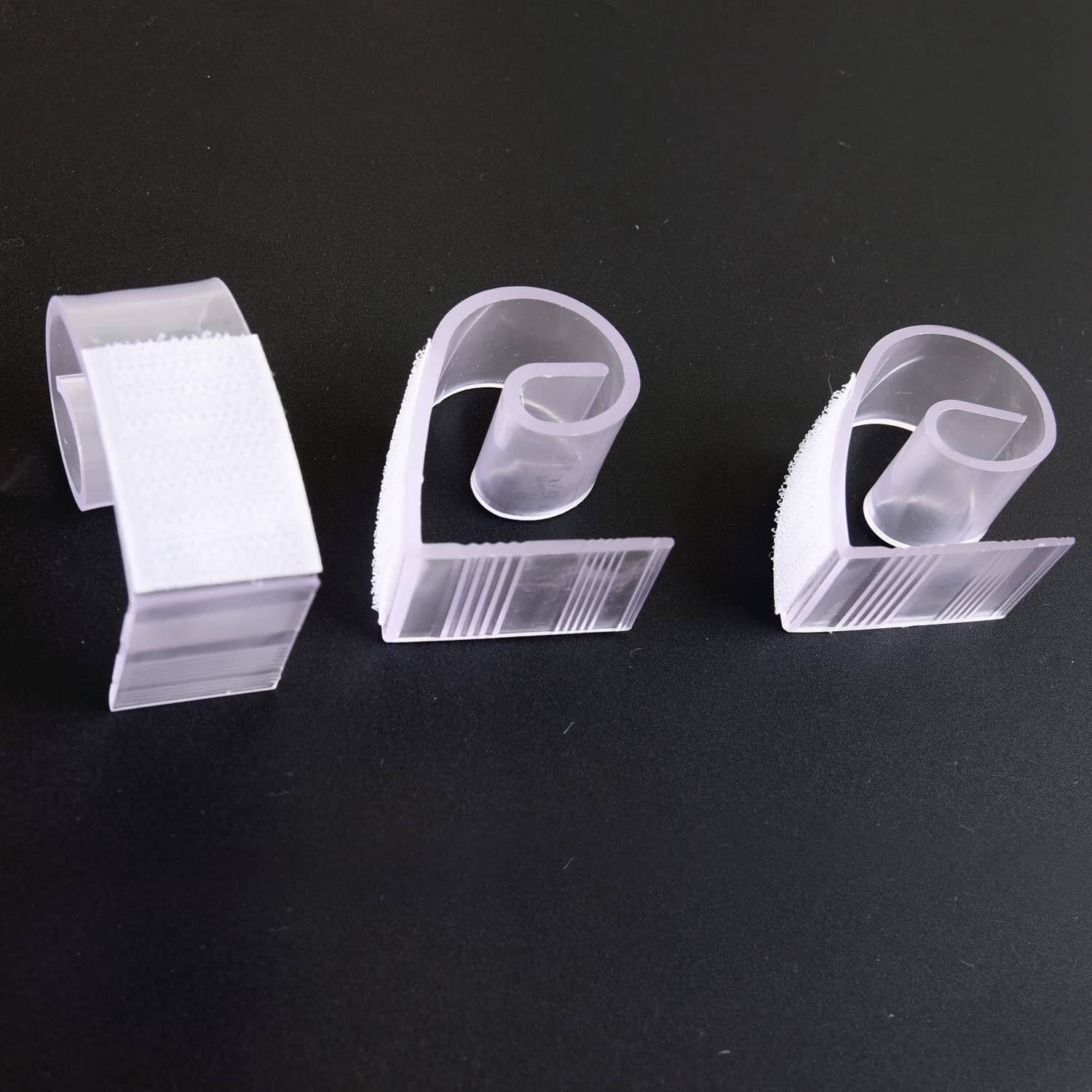 50 Pieces Table Skirt Clips Clear Plastic with Hook Fastener for Table Cover ...