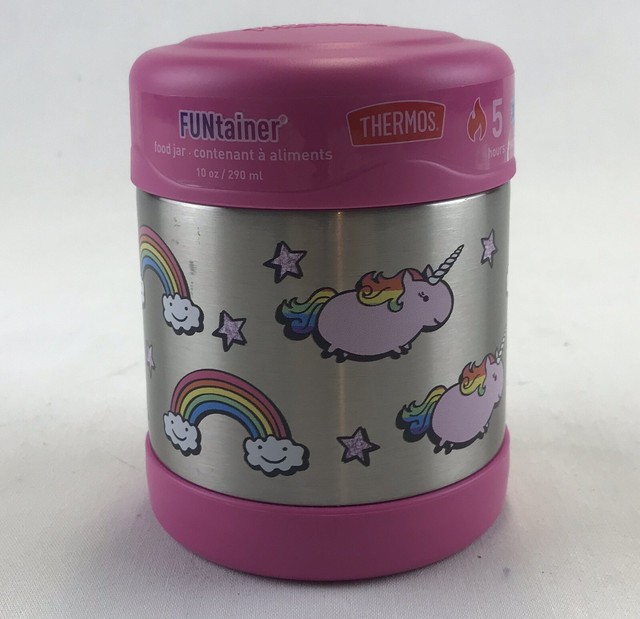 pink thermos food jar